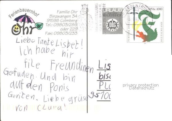 Colmberg Ferienbauernhof Familie Ohr – Bild 2