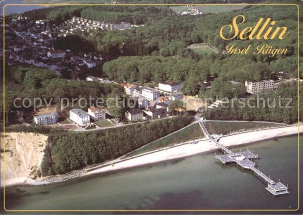 Sellin Ruegen Fliegeraufnahme Seebrücke