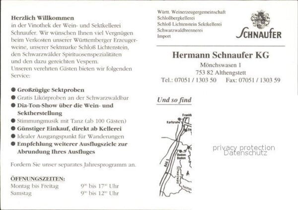 Althengstett Hermann Schnaufer KG Vinothek – Bild 2