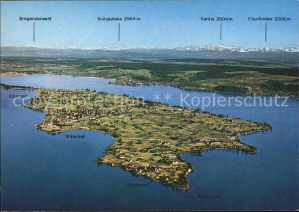 Insel Reichenau Fliegeraufnahme
