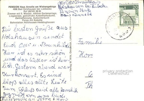 Bad Holzhausen Luebbecke Pension Haus Annelie am Wiehengebirge – Bild 2