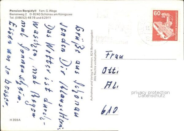 Schoenau Koenigssee Pension Bergidyll – Bild 2