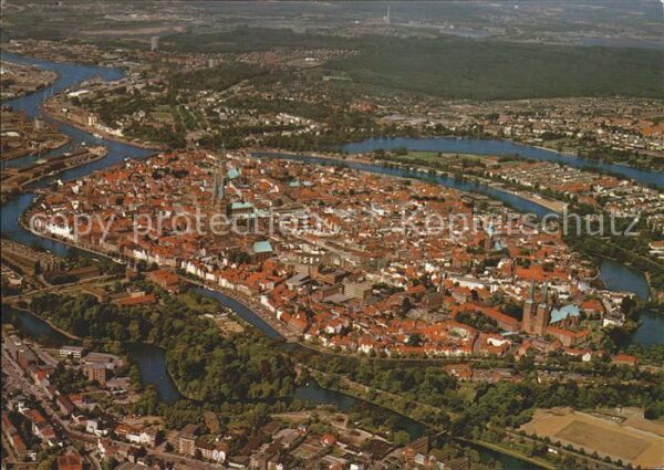Luebeck Fliegeraufnahme