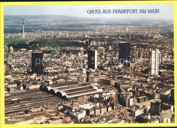 Frankfurt Main Fliegeraufnahme