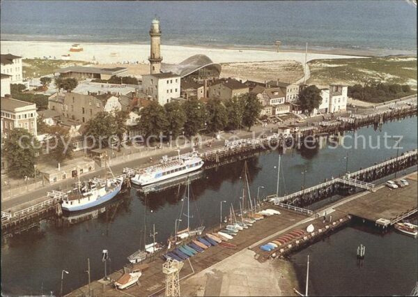 Warnemuende Ostseebad Fliegeraufnahme Alter Strom