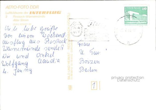 Warnemuende Ostseebad Fliegeraufnahme Alter Strom – Bild 2