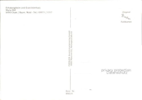 Cham Oberpfalz Erholungsheim Exerzitienhaus Maria Hilf – Bild 2