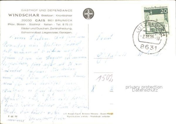 Bruneck Gasthof Windschar – Bild 2