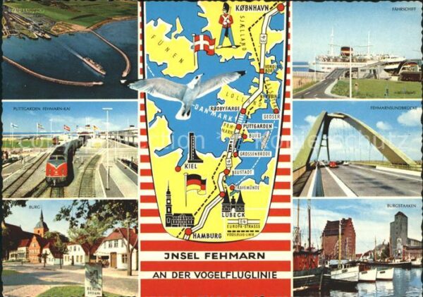Fehmarn Landkarte Brücke Burgstaaken