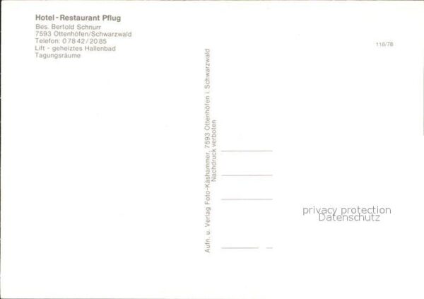 Ottenhoefen Schwarzwald Hotel Restaurant Pflug – Bild 2