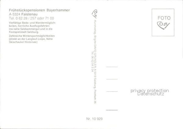 Faistenau Salzburg Früstückspension Bayerhammer – Bild 2