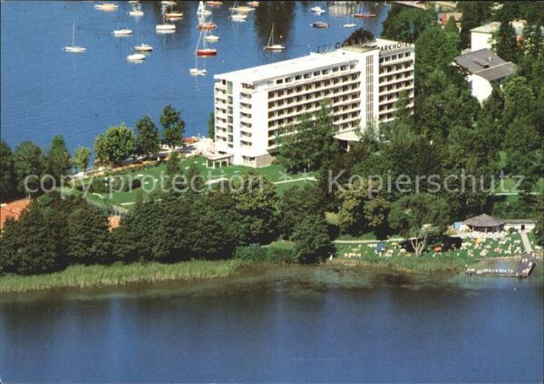 Poertschach Woerthersee Fliegeraufnahme Parkhotel Pörtschach