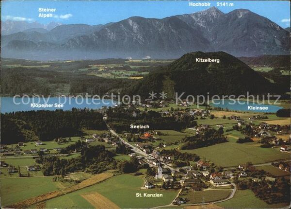 St Kanzian Klopeiner See Fliegeraufnahme