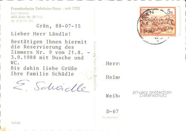 Graen Tirol Fremdenheim Eafeluise Haus – Bild 2