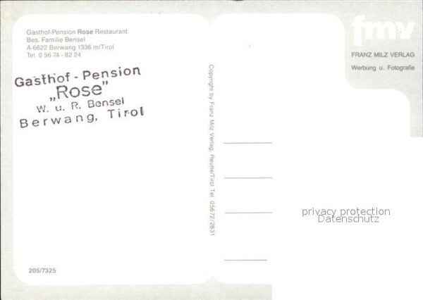 Berwang Tirol Gasthaus Pension Rose Restaurant – Bild 2