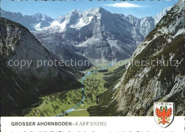 Ahornboden Fliegeraufnahme mit Eiskar und Spitzkar