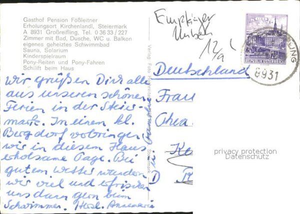 Grossreifling Steiermark Gasthaus &pe Fößleitner – Bild 2