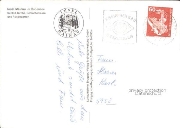 Insel Mainau Fliegeraufnahme Schloss Kirche Rosengar – Bild 2