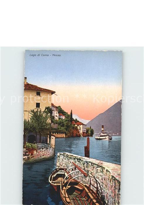 Nesso Lago di Como Hafeneinfahrt