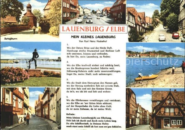 Lauenburg Elbe Schlossturm Der Rufer Elbstrasse Strand