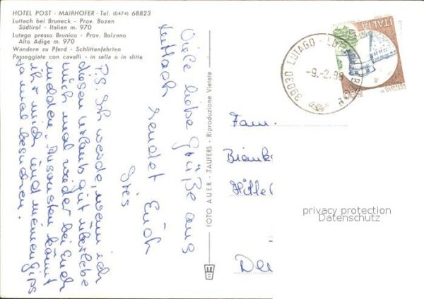 Bozen Suedtirol Hotel Post Mairhofer – Bild 2