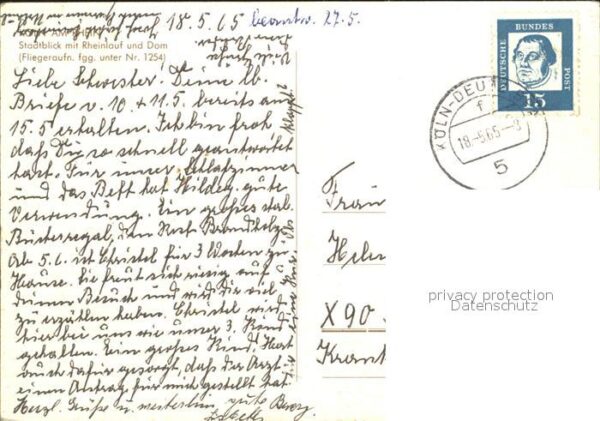 Koeln Rhein Fliegeraufnahme – Bild 2