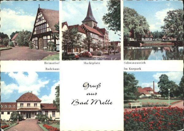 Bad Melle Osnabrueck Heimathof Marktplatz Schwanenteich Bade