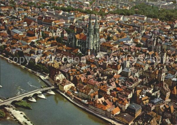 Regensburg Fliegeraufnahme Dom