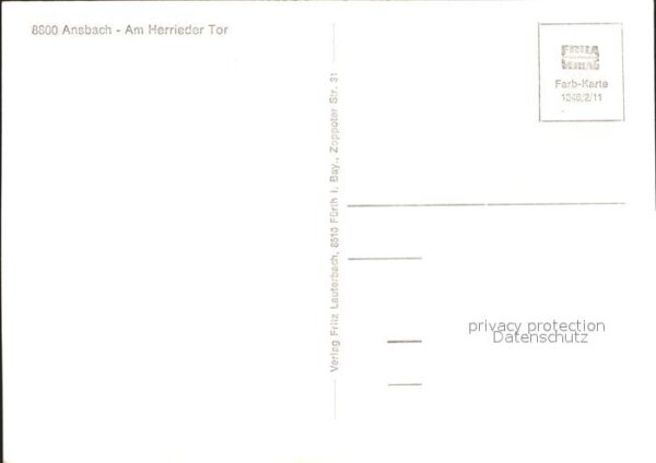 Ansbach Mittelfranken Herrieder Tor – Bild 2