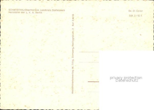 Schwabthal Heilstätte – Bild 2
