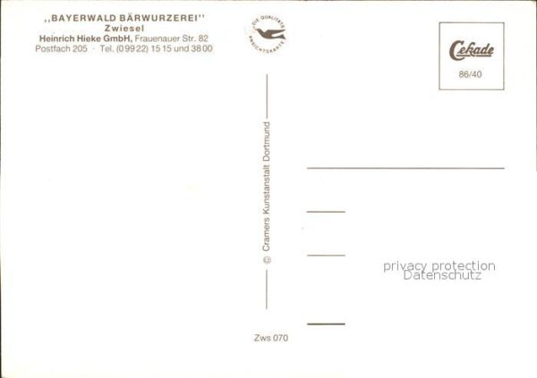 Zwiesel Niederbayern Bayerwald Bärwurzerei – Bild 2