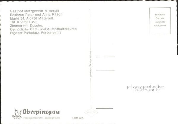 Mittersill Oberpinzgau Gasthof Metzgerwirt Mittersill – Bild 2