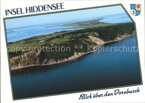 Insel Hiddensee Fliegeraufnahme über den Dornbusch