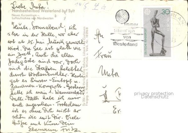 Westerland Sylt Kurzentrum Fliegeraufnahme – Bild 2