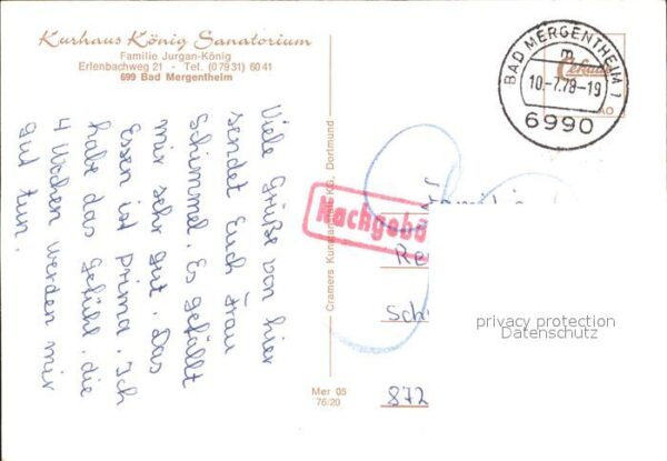 Bad Mergentheim Kurhaus König Sanatorium – Bild 2