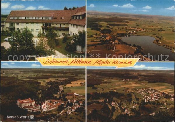 Alttann Allgaeu Fliegeraufnahme Schloss Wolfegg