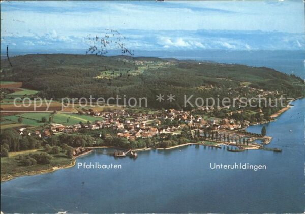 Unteruhldingen Fliegeraufnahme Pfahlbauten