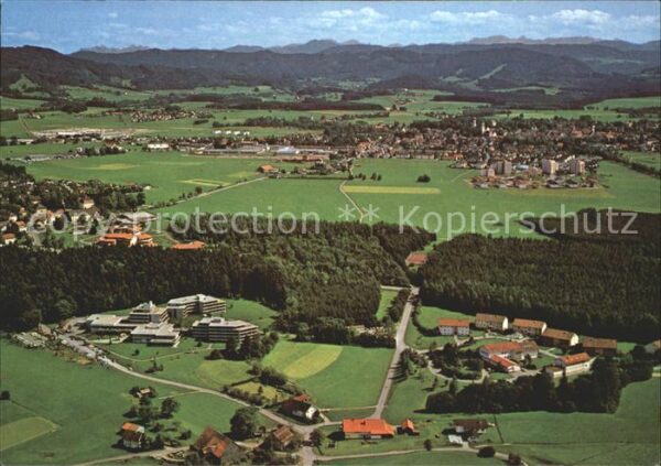 Isny Allgaeu Fliegeraufnahme Argentalklinik und Kura
