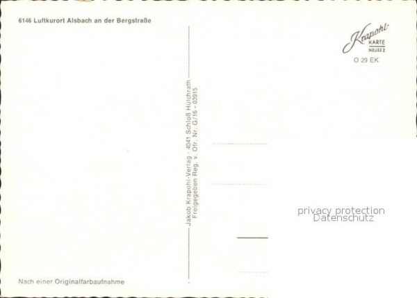 Alsbach Bergstrasse Fliegeraufnahme – Bild 2