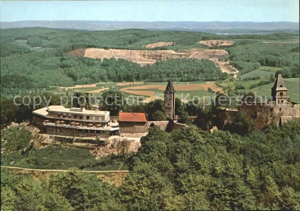 Frankenstein Bergstrasse Fliegeraufnahme Burgruine Frankenstein