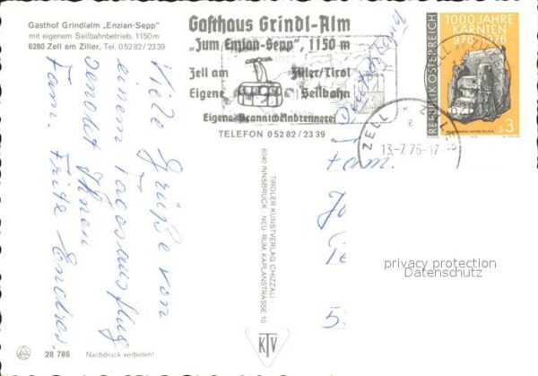 Zell Ziller Tirol Gasthof Grindlalm Enzian Sepp – Bild 2