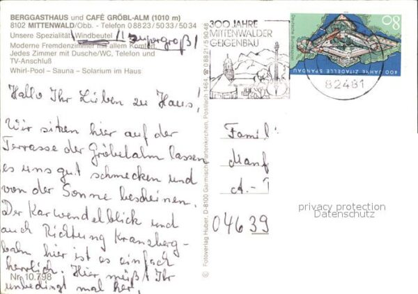 Mittenwald Bayern Berggasthaus und Cafe Gröbalm – Bild 2