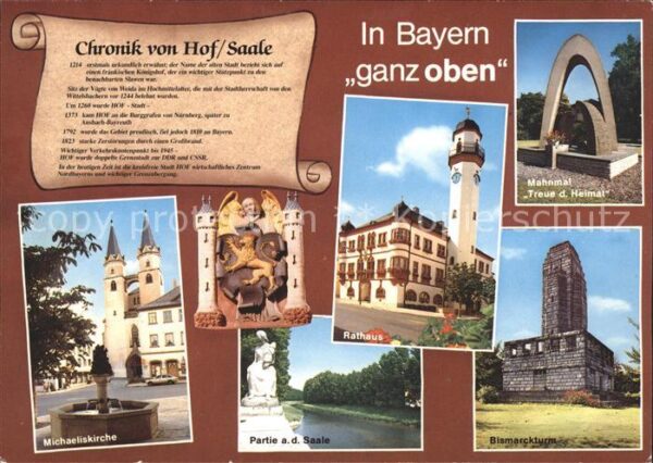 Hof Saale Mahnmal Michaeliskirche Bismarckturm Ra