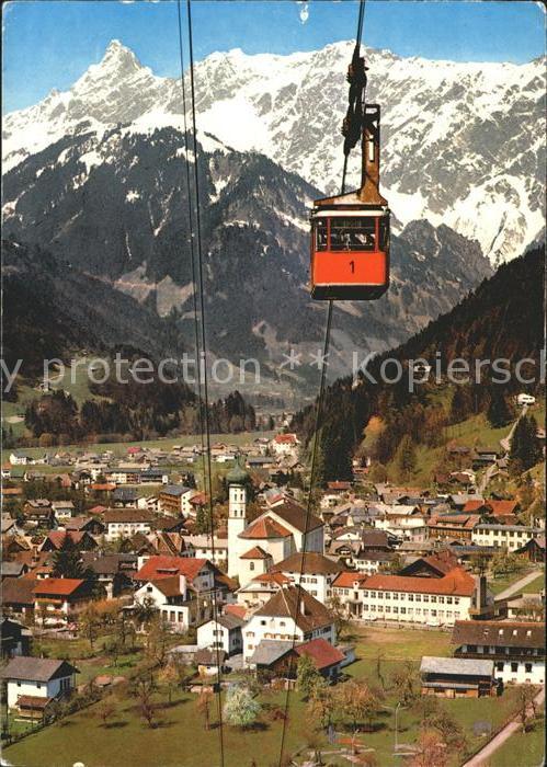 Schruns Vorarlberg mit Montafoner Hochjochbahn