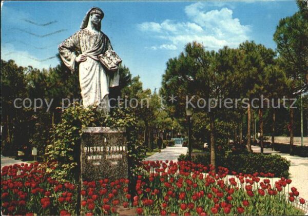 Abano Terme Stadtgarten Pietro d_Abano Denkmal