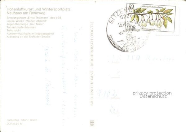 Neuhaus Rennweg Erholungsheim Ernst Tählmann Leuna Werk – Bild 2