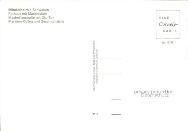 Mindelheim Rathaus Mariensäule Maximilianstrasse O – Bild 2
