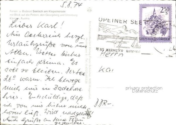 Seelach Klopeinersee Petzen Georgiberg Unterburg – Bild 2