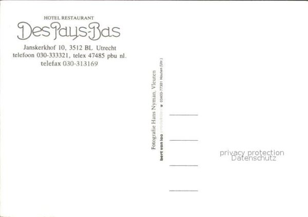 Utrecht Hotel Des Paus Bas – Bild 2