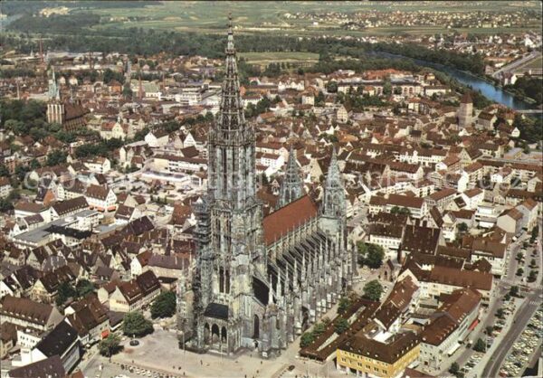 Ulm Donau Kirche Fliegeraufnahme